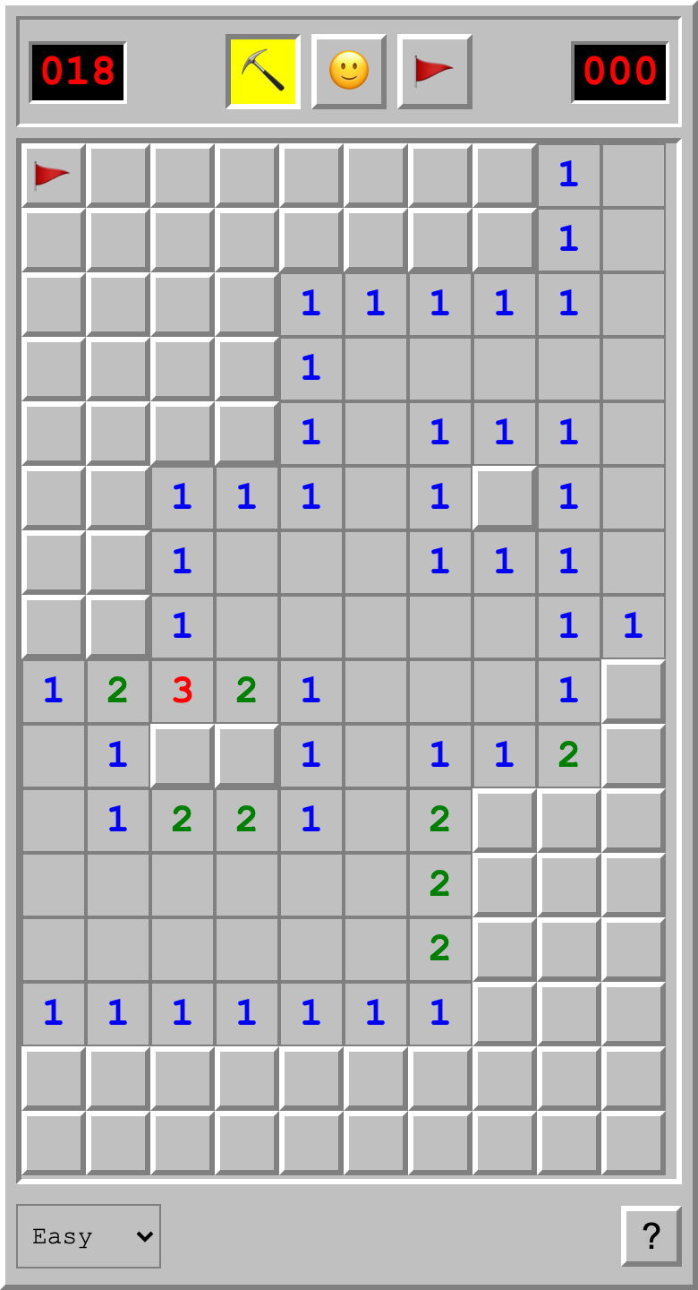 Actual Minesweeper game