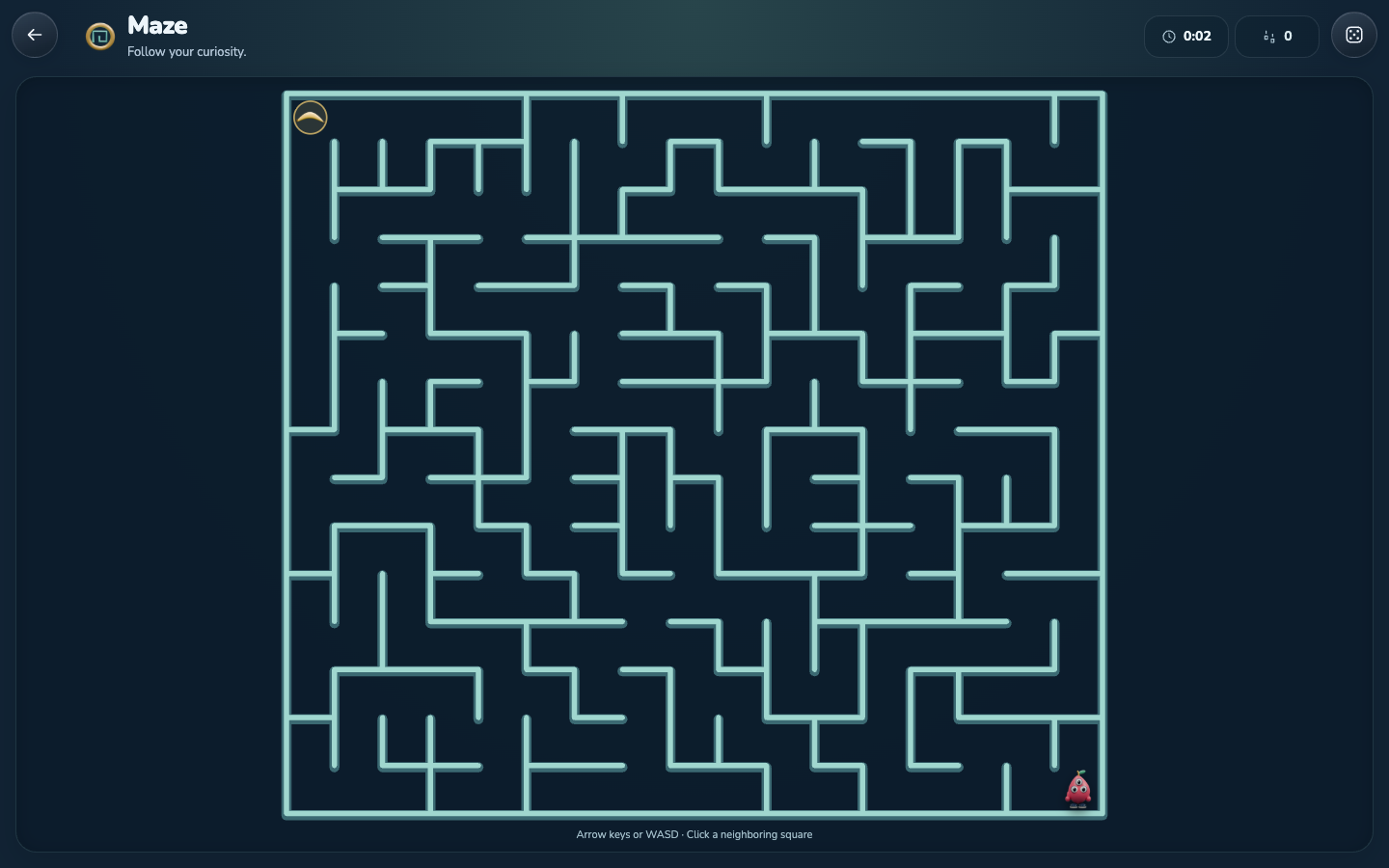 Maze Routes in the current game